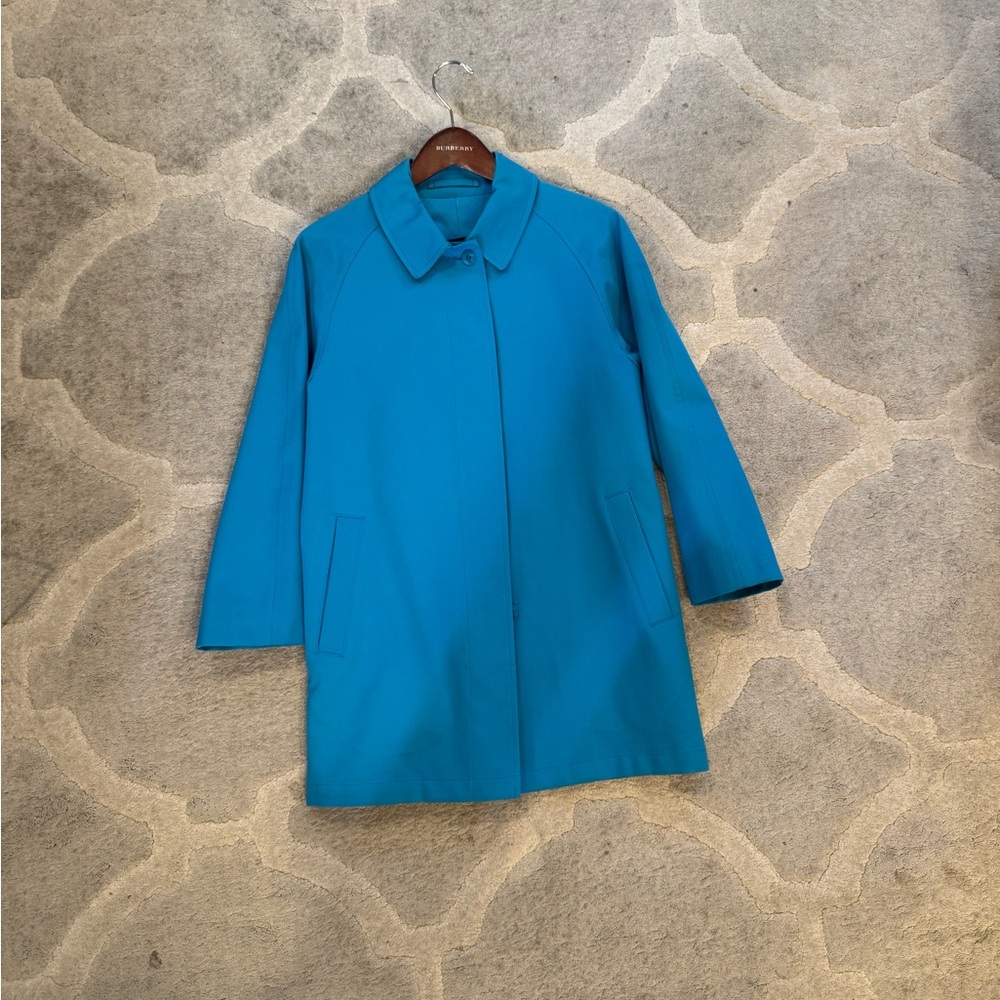 Burberry Vibrant Blue Trench Coat